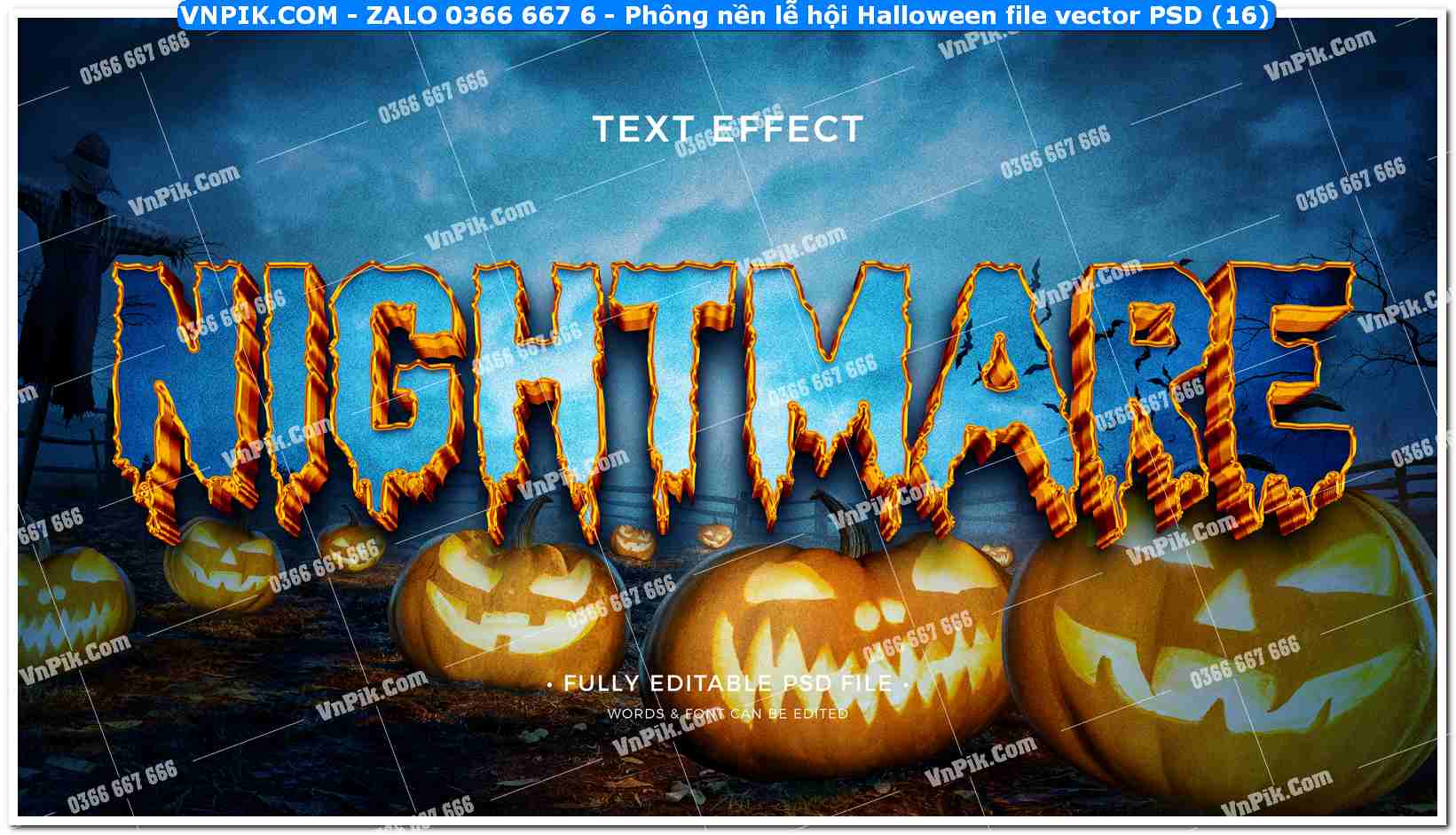 Phông nền lễ hội Halloween file vector PSD (16)