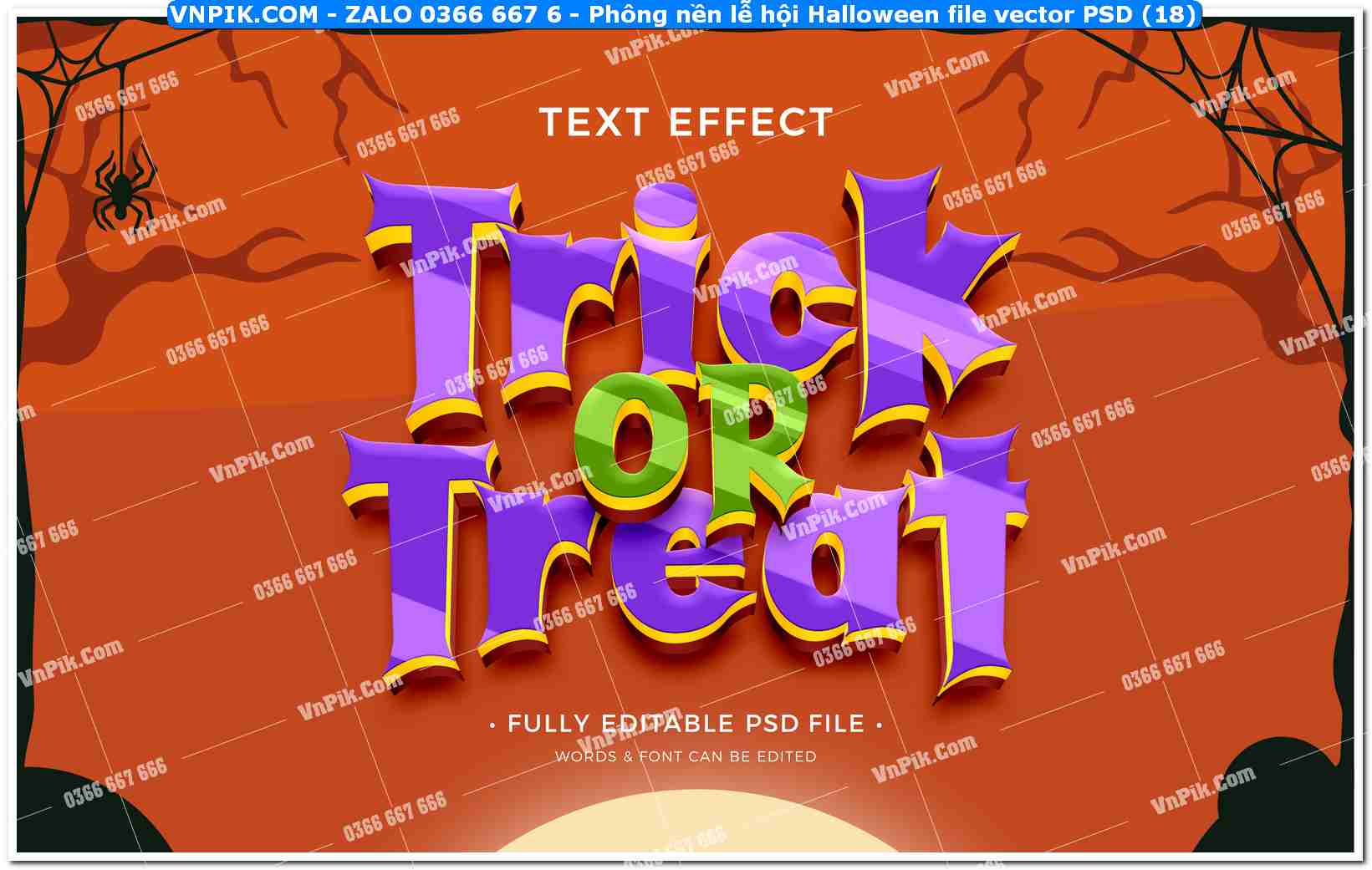 Phông nền lễ hội Halloween file vector PSD (18)