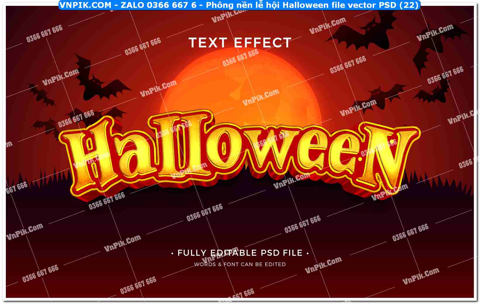 Phông nền lễ hội Halloween file vector PSD (22)