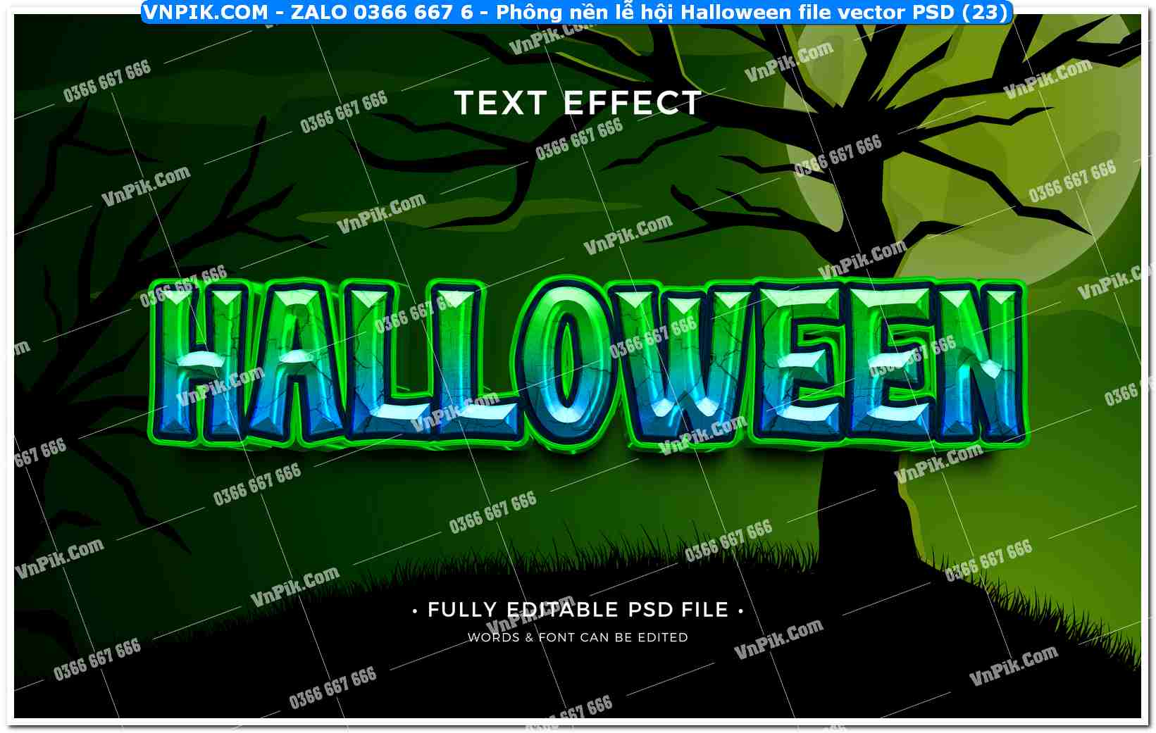 Phông nền lễ hội Halloween file vector PSD (23)