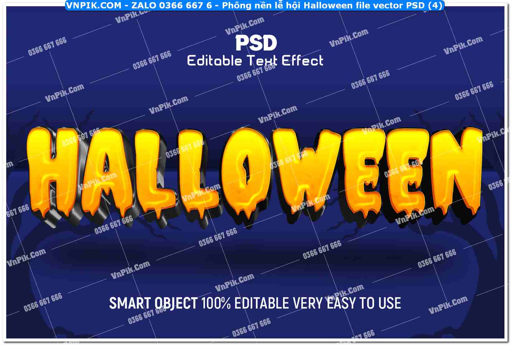 Phông nền lễ hội Halloween file vector PSD (4)