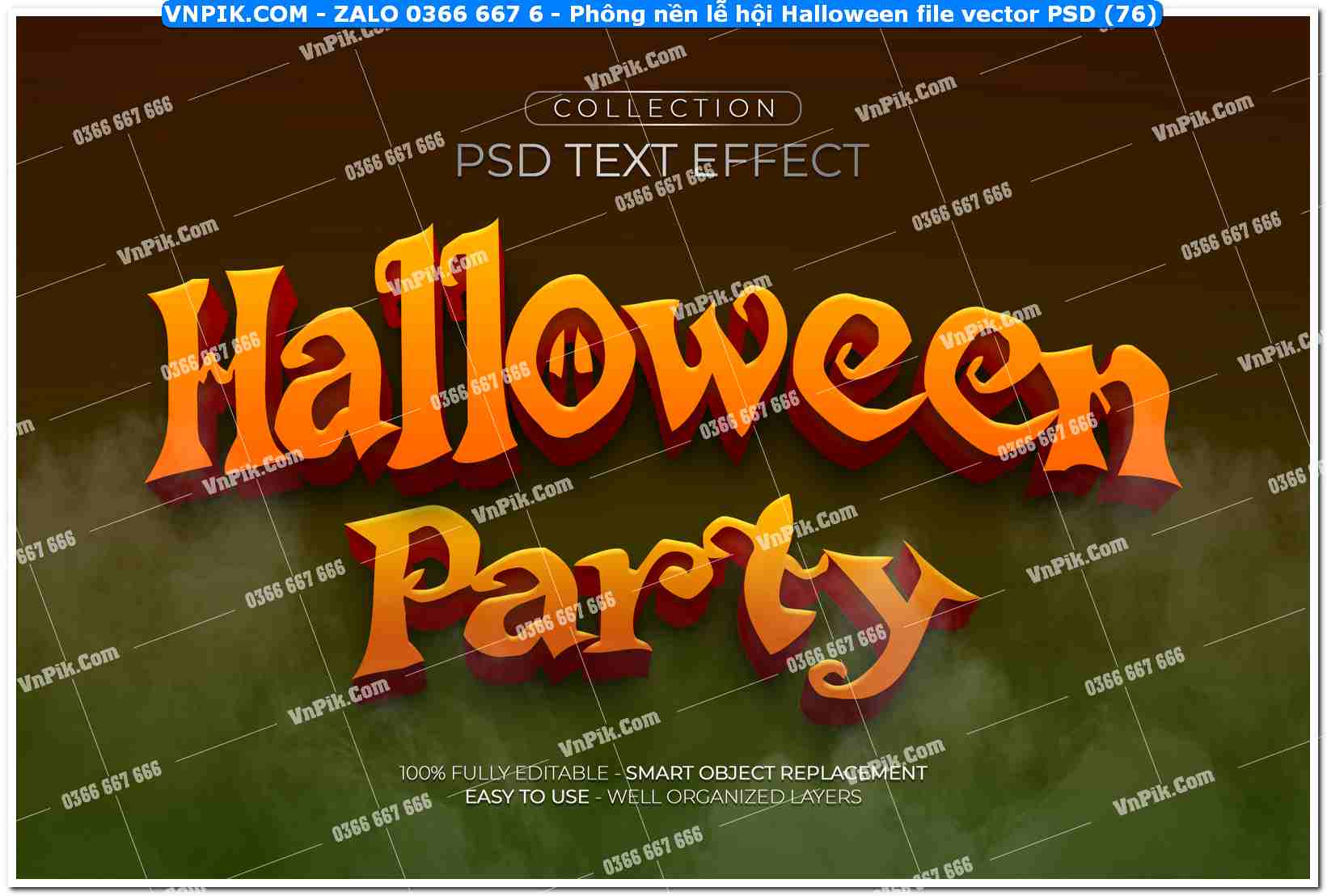 Phông nền lễ hội Halloween file vector PSD (76)