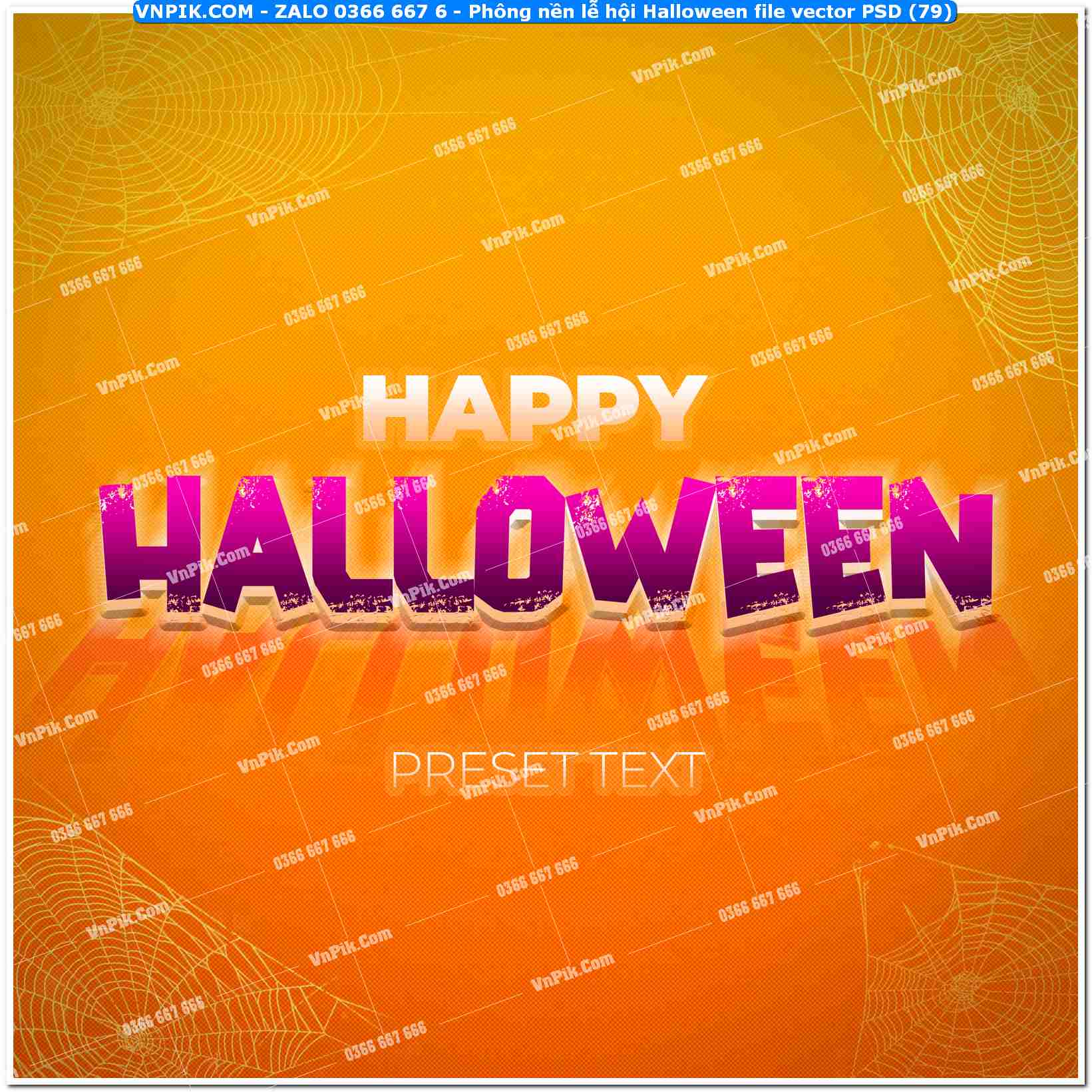Phông nền lễ hội Halloween file vector PSD (79)