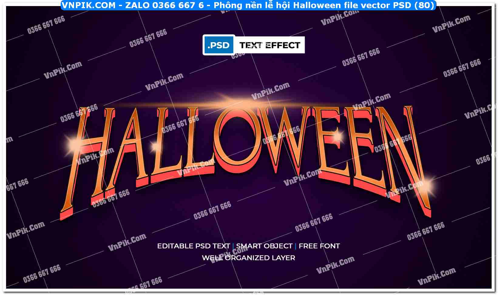 Phông nền lễ hội Halloween file vector PSD (80)
