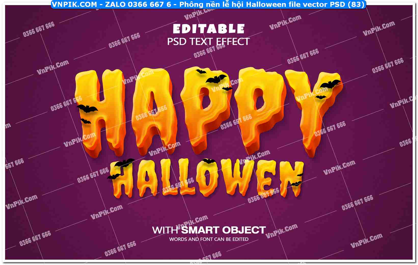 Phông nền lễ hội Halloween file vector PSD (83)