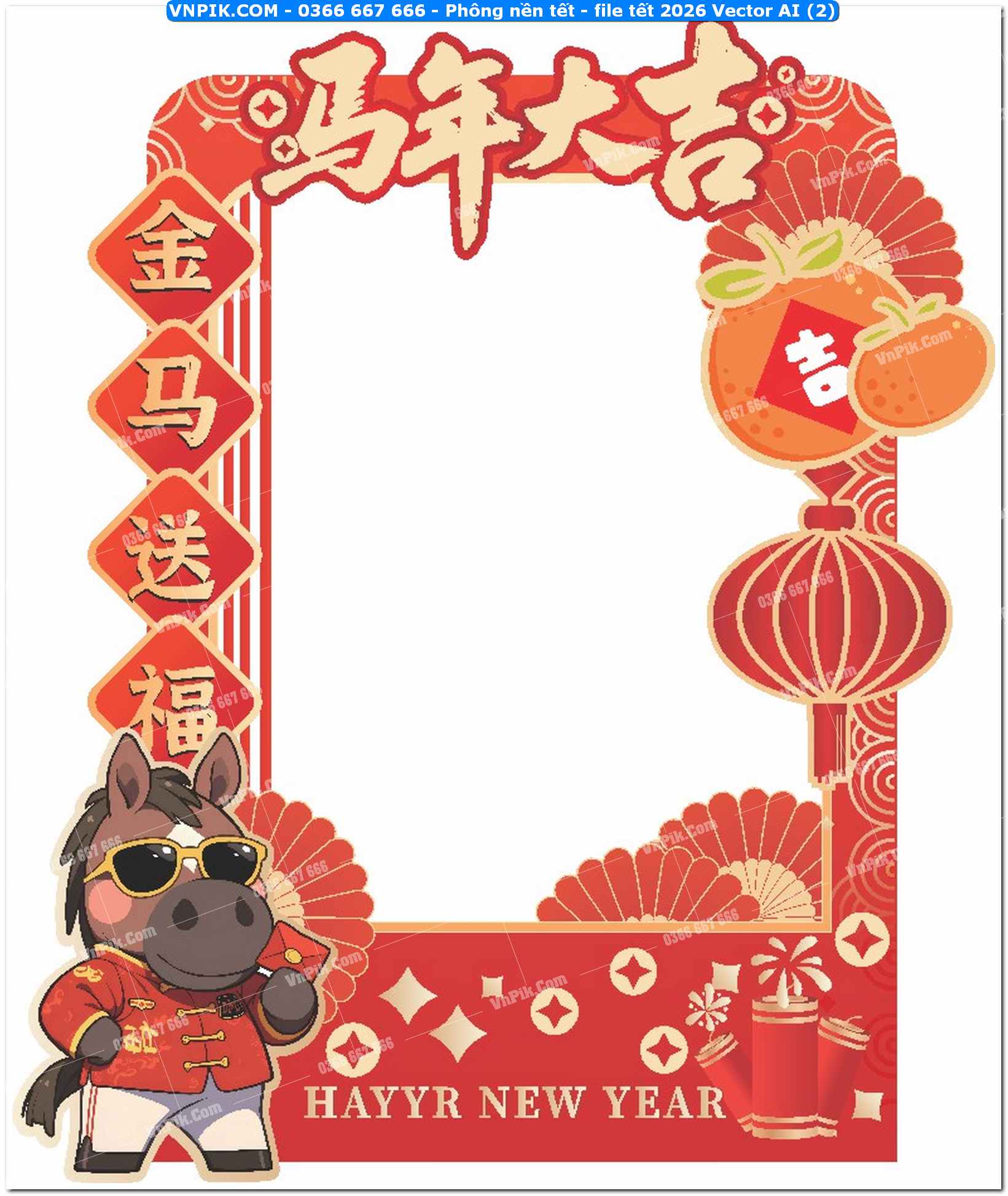 Phông nền tết – file tết 2026 Vector AI (2)
