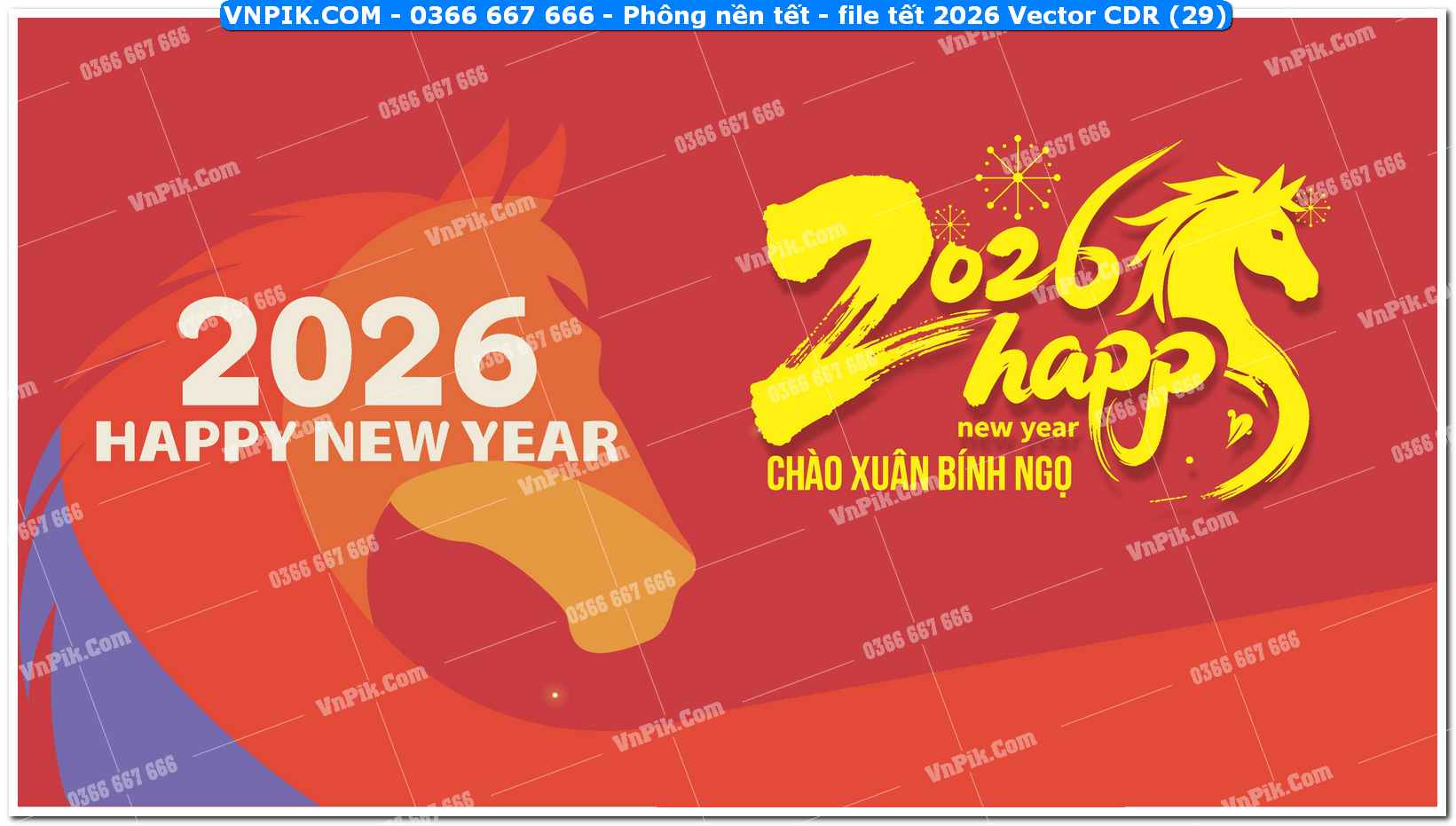 Phông nền tết – file tết 2026 Vector CDR (29)