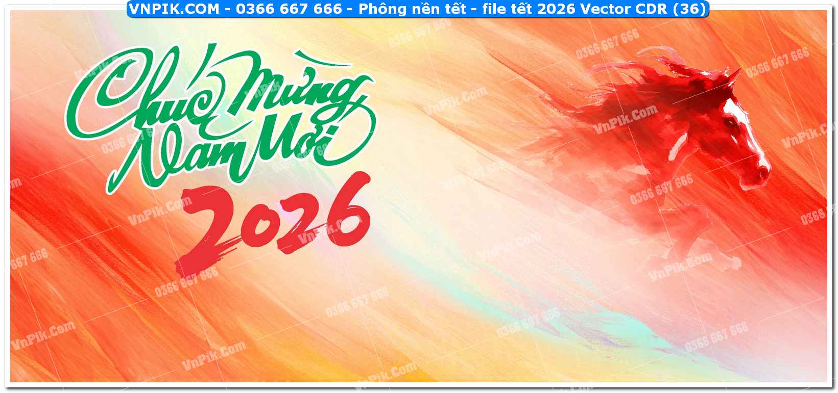 Phông nền tết – file tết 2026 Vector CDR (36)