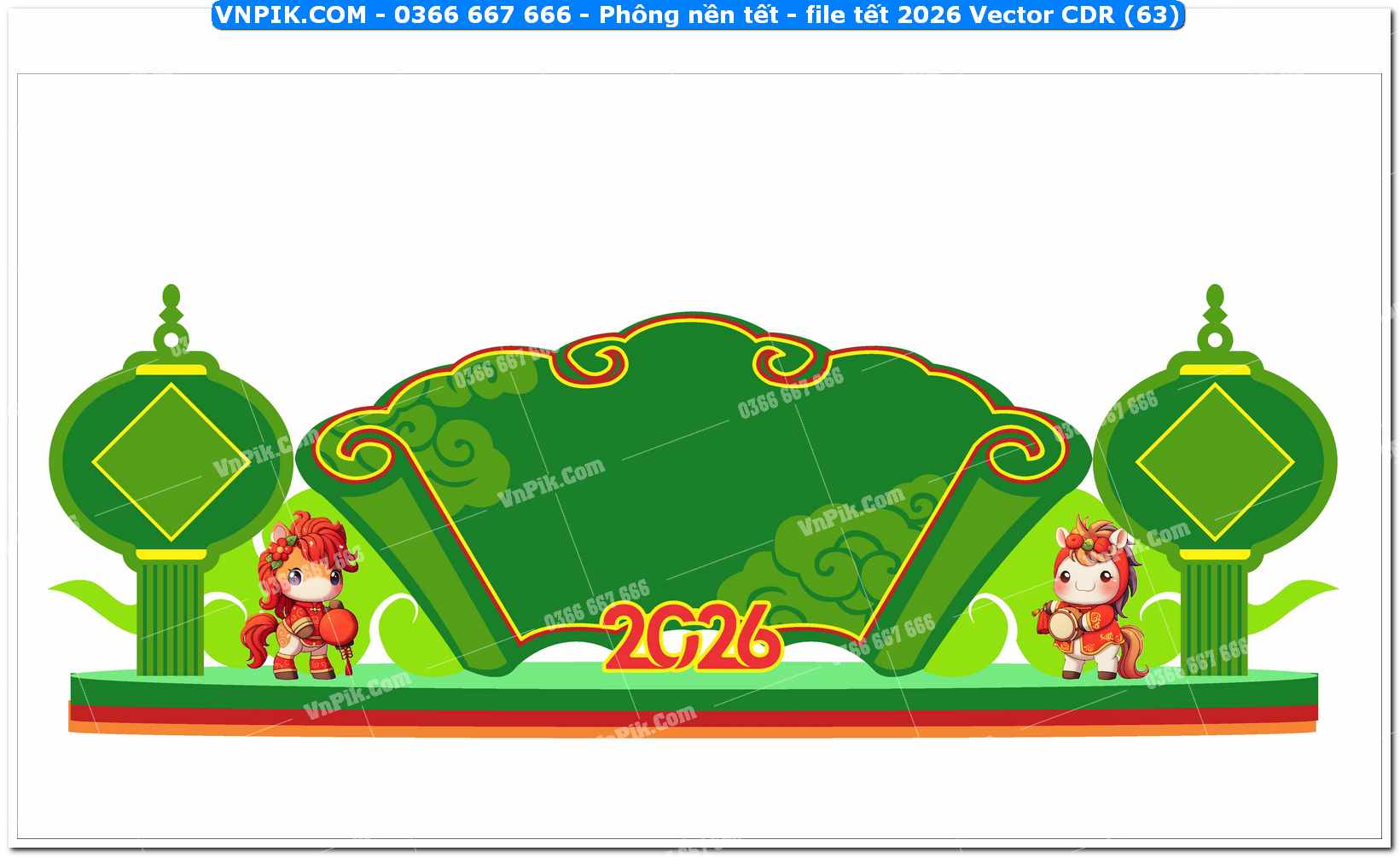 Phông nền tết – file tết 2026 Vector CDR (63)