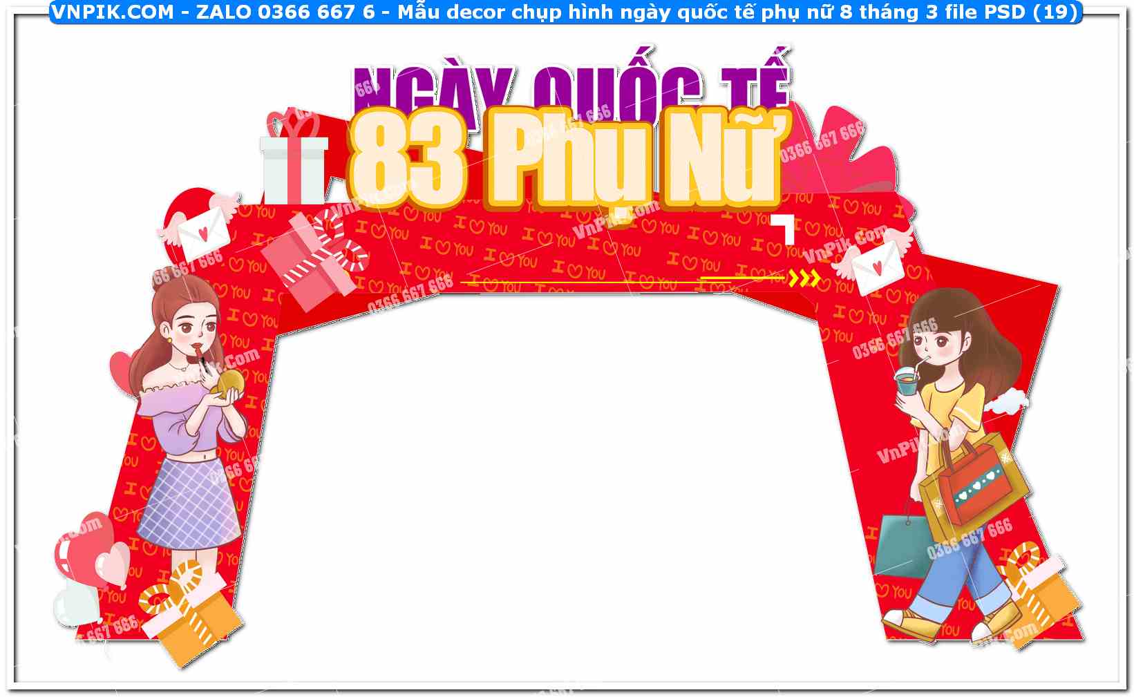 Mẫu decor chụp hình ngày quốc tế phụ nữ 8 tháng 3 file PSD (19)