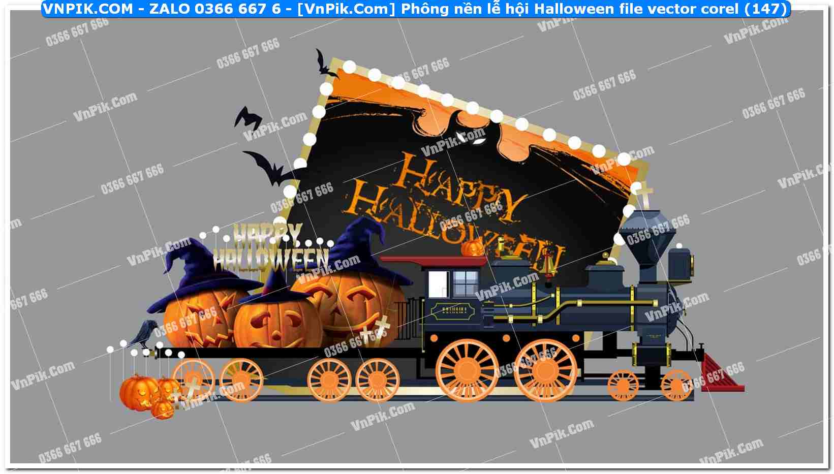 Phông nền lễ hội Halloween file vector corel (147)
