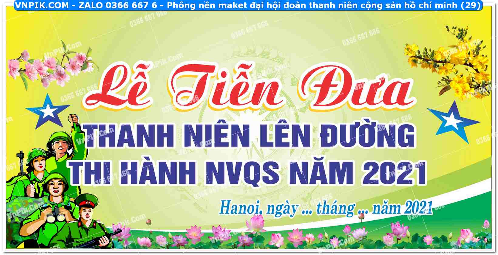 Phông nền maket đại hội đoàn thanh niên cộng sản hồ chí minh (29)
