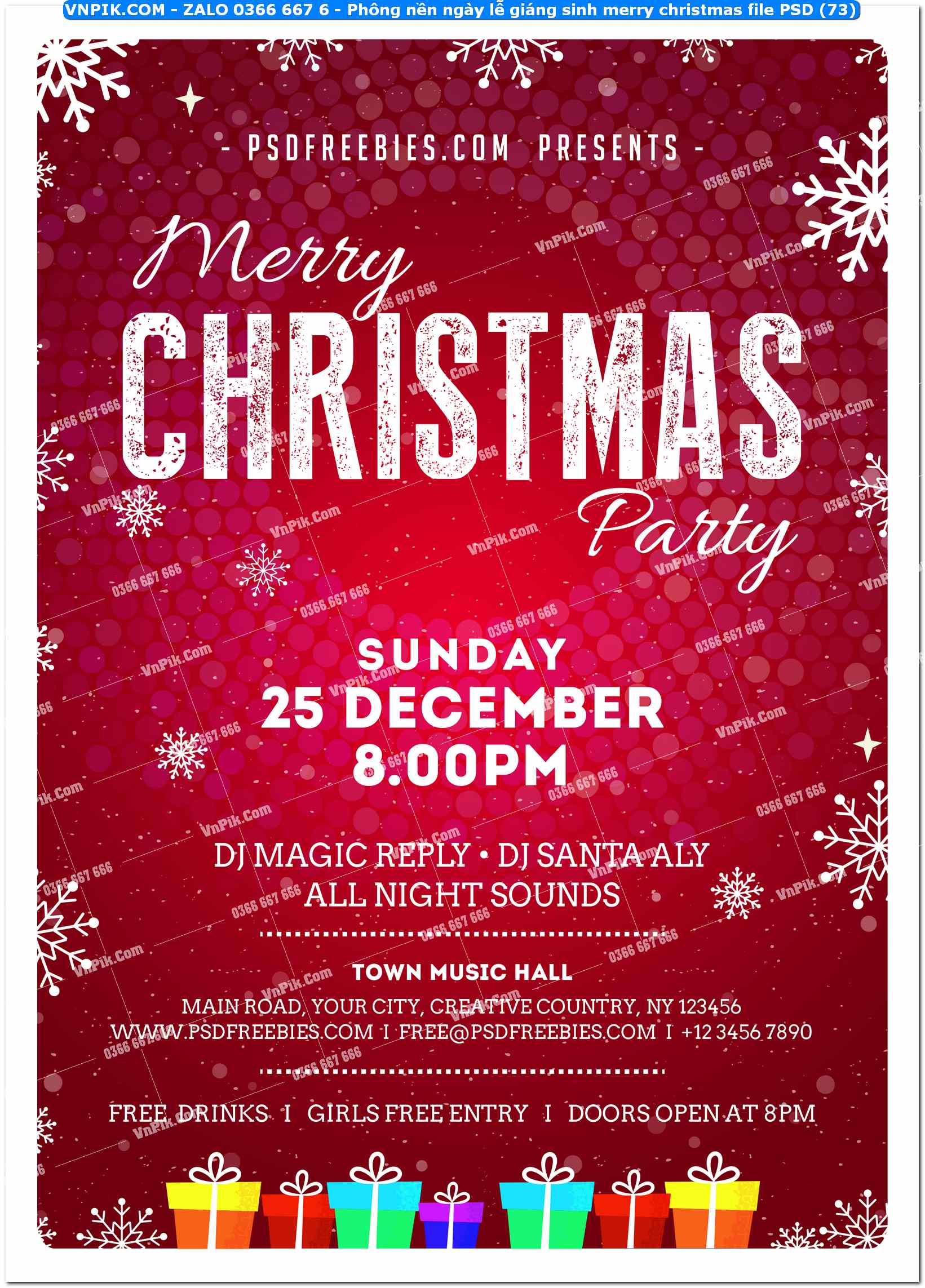 Phông nền ngày lễ giáng sinh merry christmas file PSD (73)