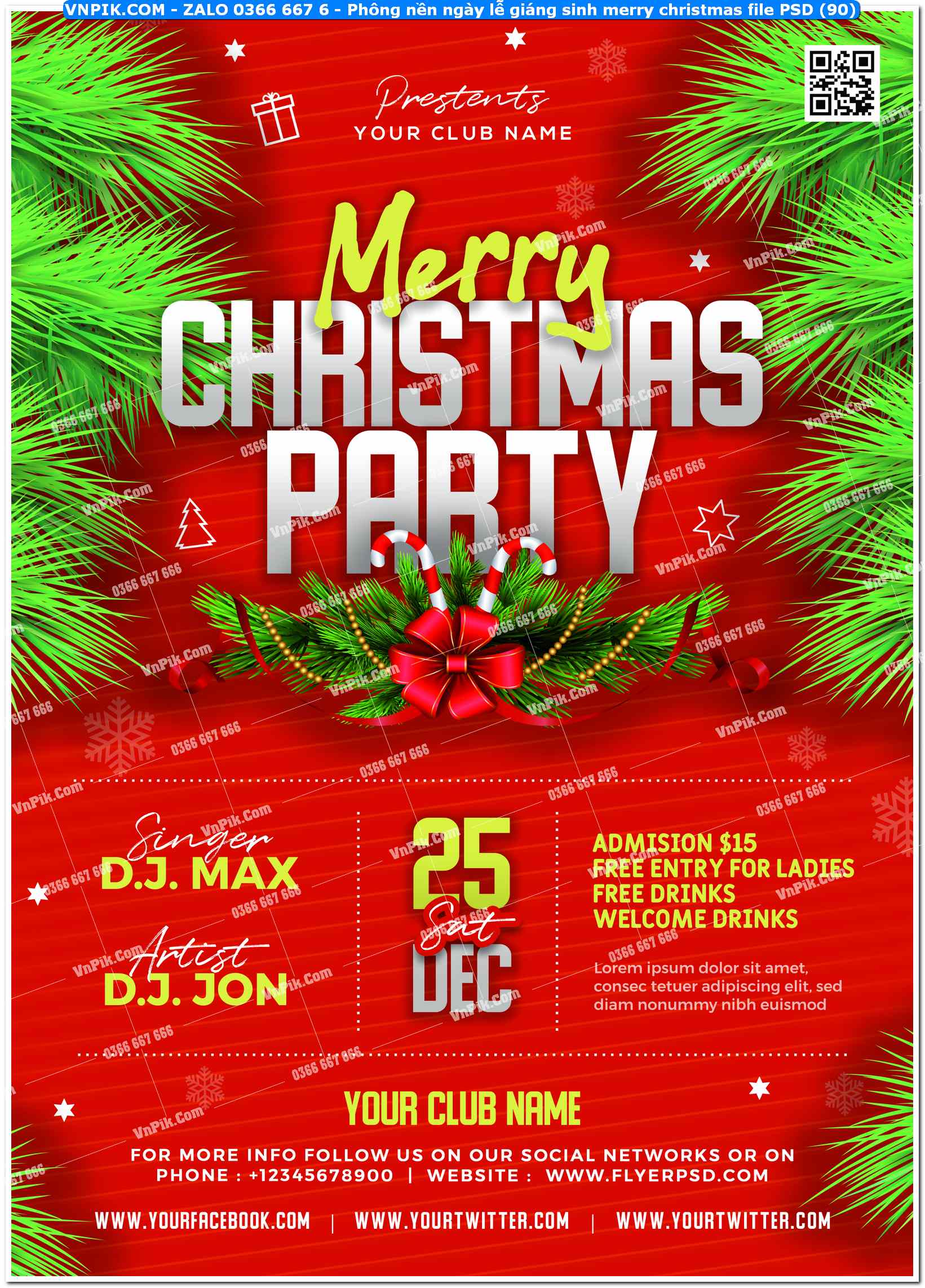 Phông nền ngày lễ giáng sinh merry christmas file PSD (90)