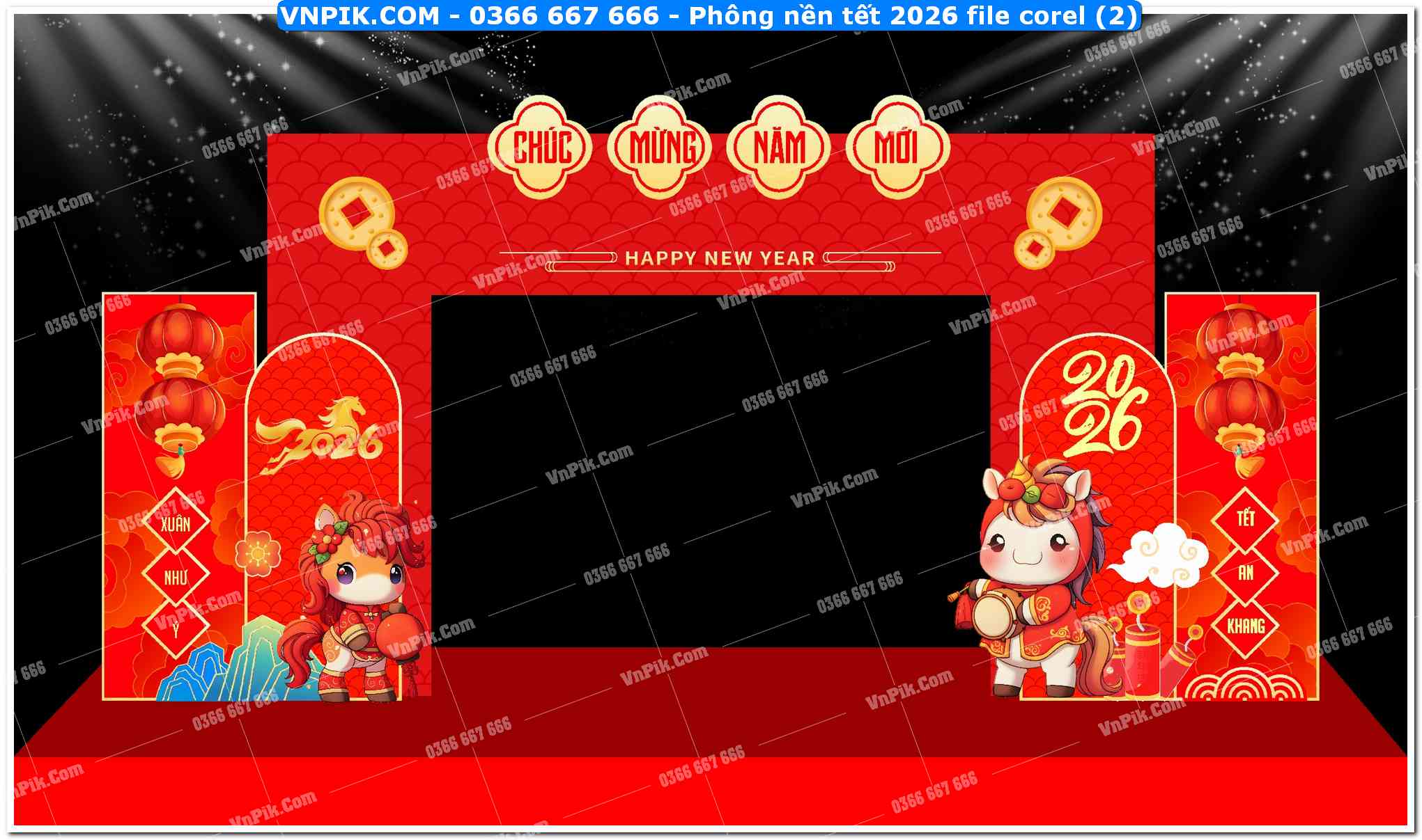 Phông nền tết 2026 file corel (2)