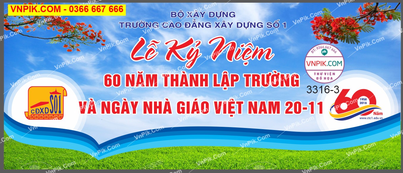 Mẫu kỷ niệm 60 năm ngày thành lập trường 20/11 file CDR (3)