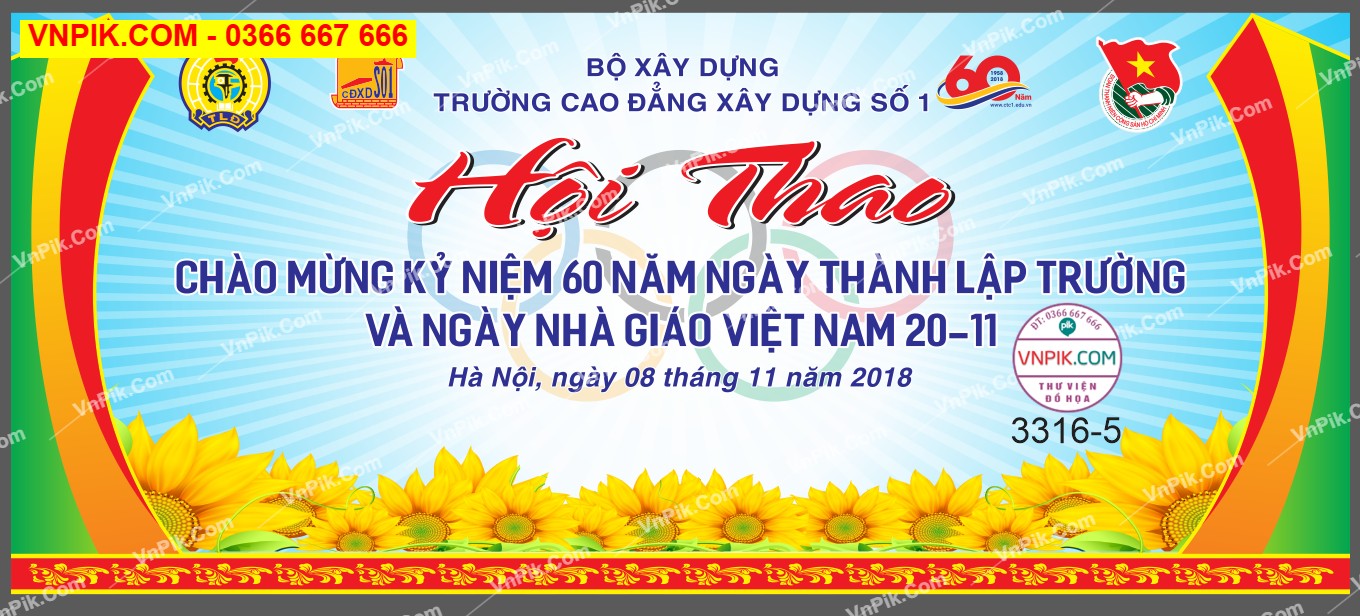 Mẫu kỷ niệm 60 năm ngày thành lập trường 20/11 file CDR (5)