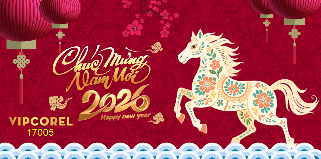 Backdrop Happy New Year 2026 file corel #12