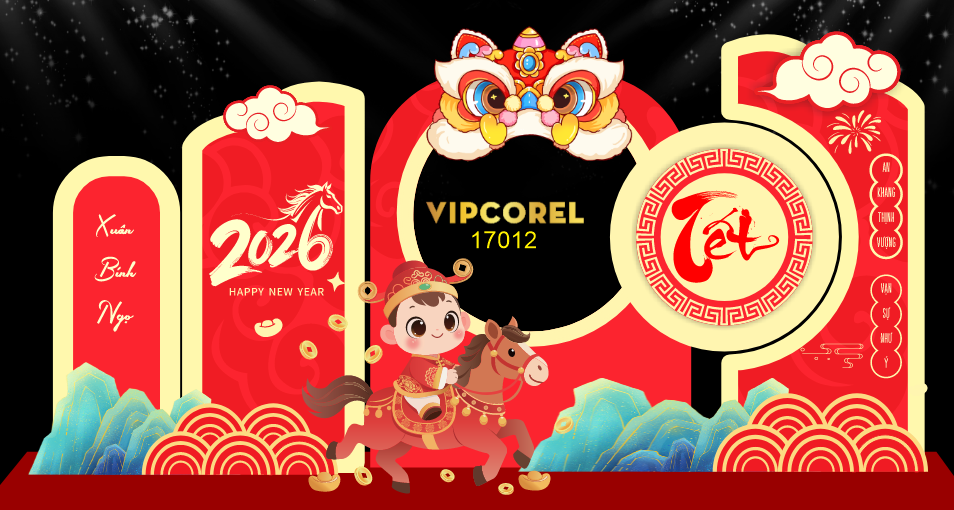 Backdrop Happy New Year 2026 file corel #19