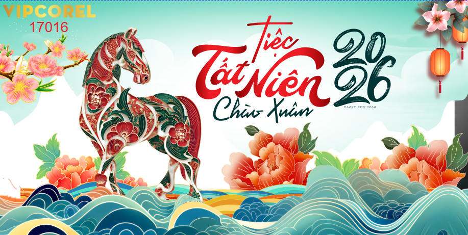 Backdrop Happy New Year 2026 file corel #23