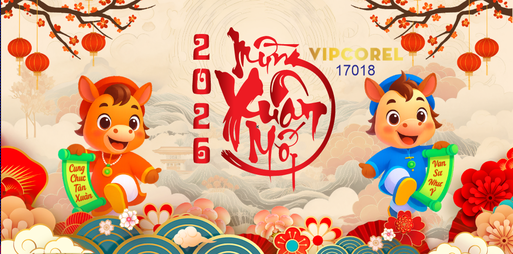 Backdrop Happy New Year 2026 file corel #25