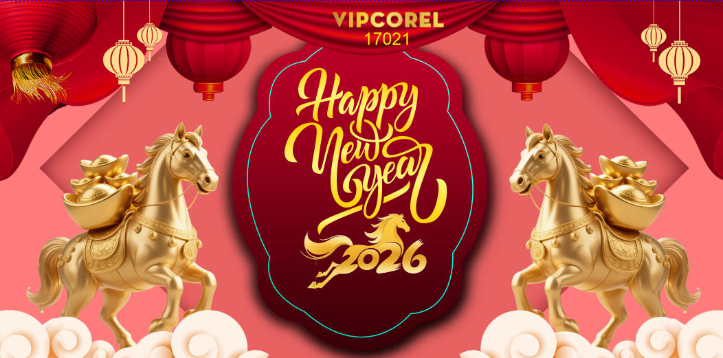 Backdrop Happy New Year 2026 file corel #28