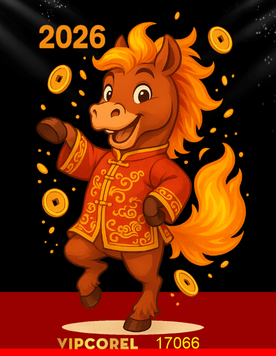 Backdrop Happy New Year 2026 file corel #47