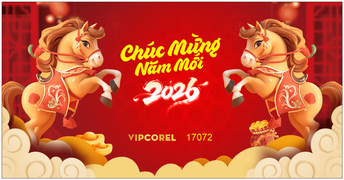 Backdrop Happy New Year 2026 file corel #53