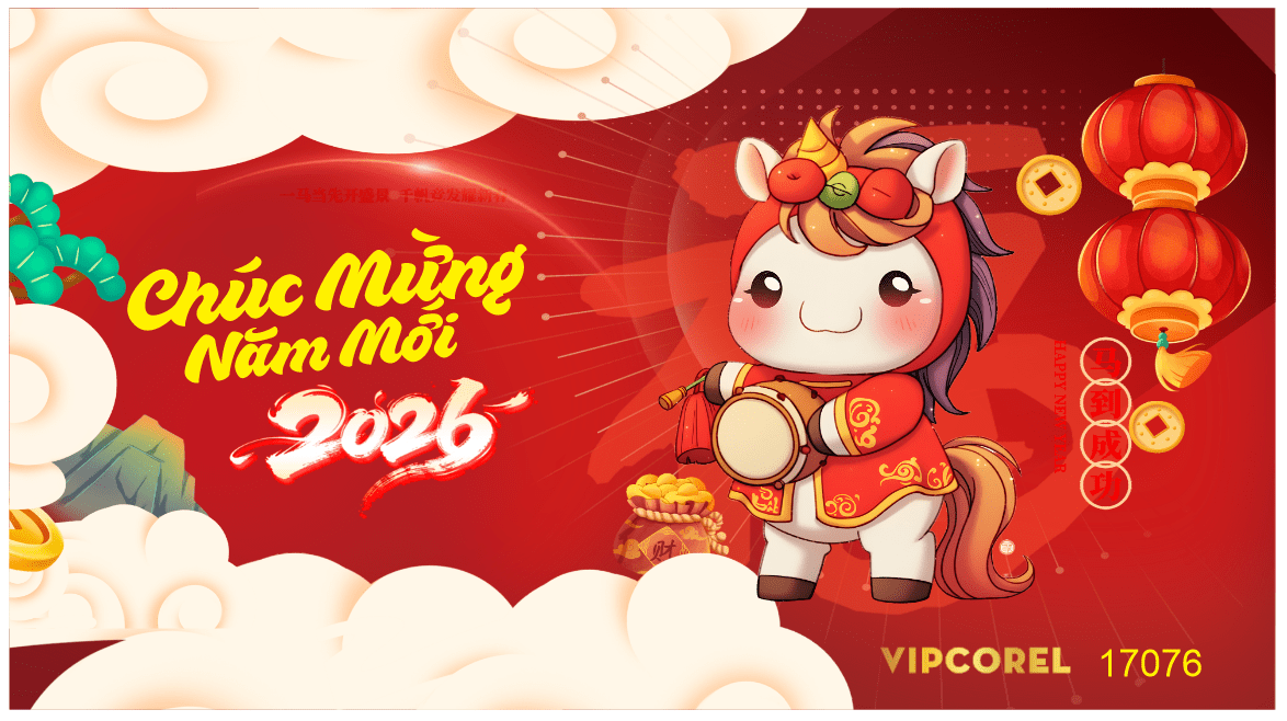 Backdrop Happy New Year 2026 file corel #57