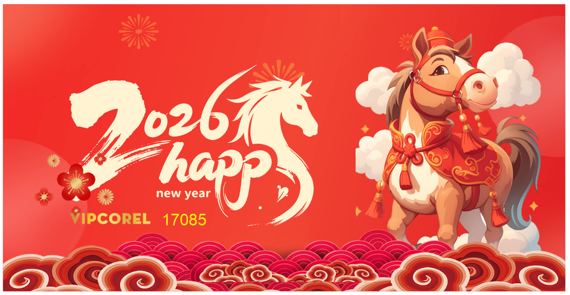 Backdrop Happy New Year 2026 file corel #66