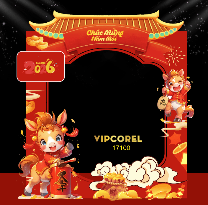 Backdrop Happy New Year 2026 file corel #80