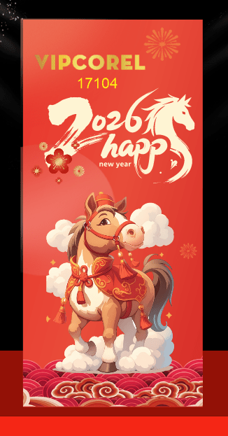 Backdrop Happy New Year 2026 file corel #84