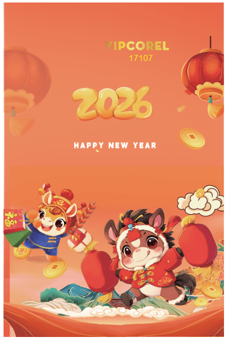 Backdrop Happy New Year 2026 file corel #87