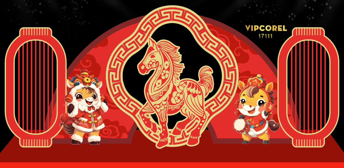 Backdrop Happy New Year 2026 file corel #91