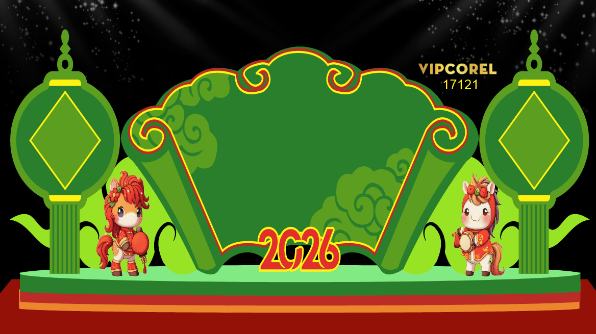 Backdrop Happy New Year 2026 file corel #101