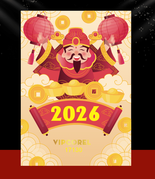 Backdrop Happy New Year 2026 file corel #110