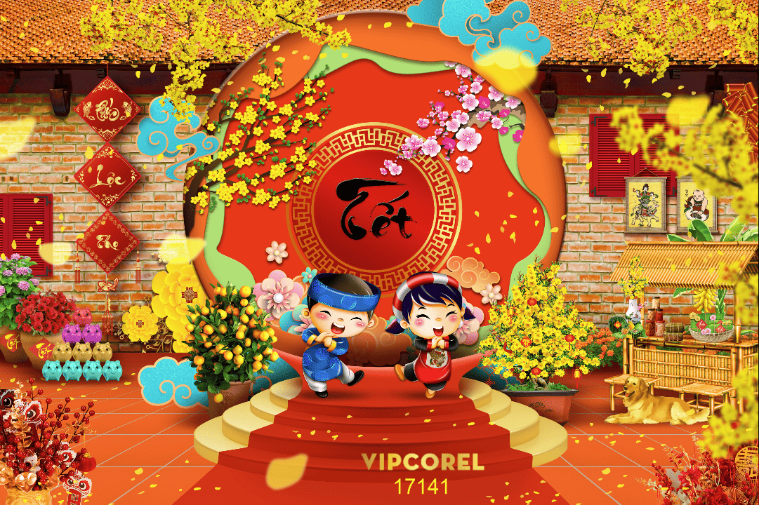 Backdrop Happy New Year 2026 file corel #121