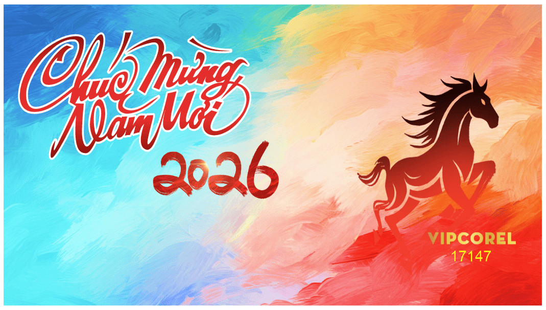 Backdrop Happy New Year 2026 file corel #127