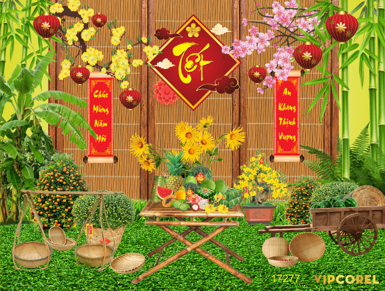 Tiểu cảnh chúc mừng năm mới 2026 #2