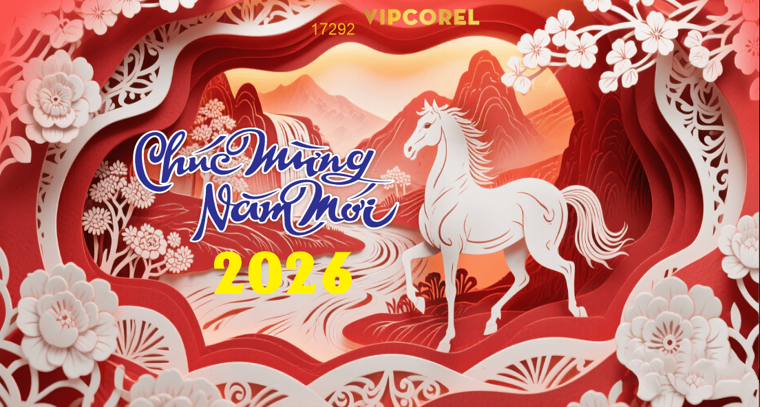Backdrop Happy New Year 2026 file corel #148