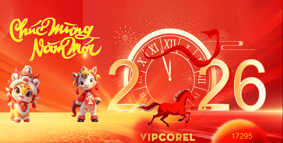 Backdrop Happy New Year 2026 file corel #151