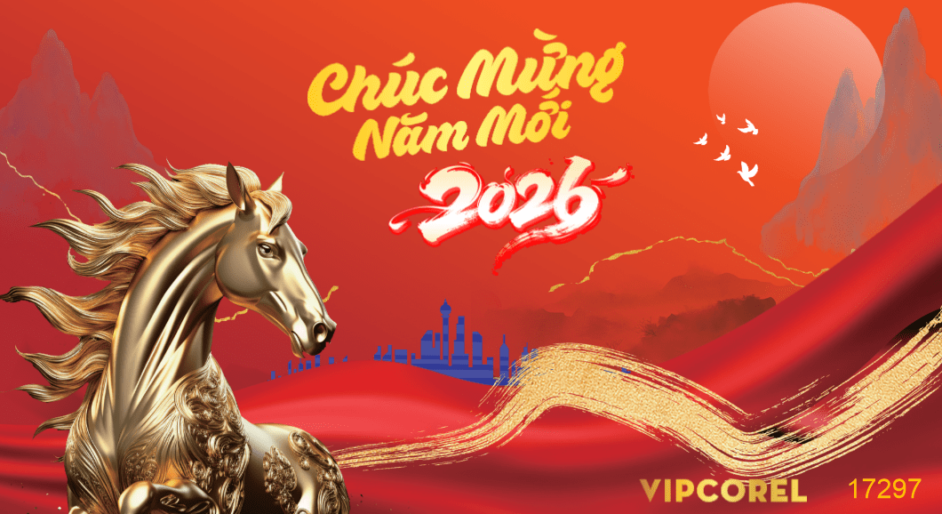 Backdrop Happy New Year 2026 file corel #153