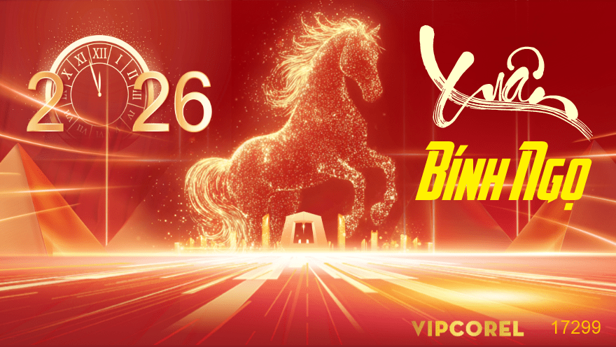 Backdrop Happy New Year 2026 file corel #155