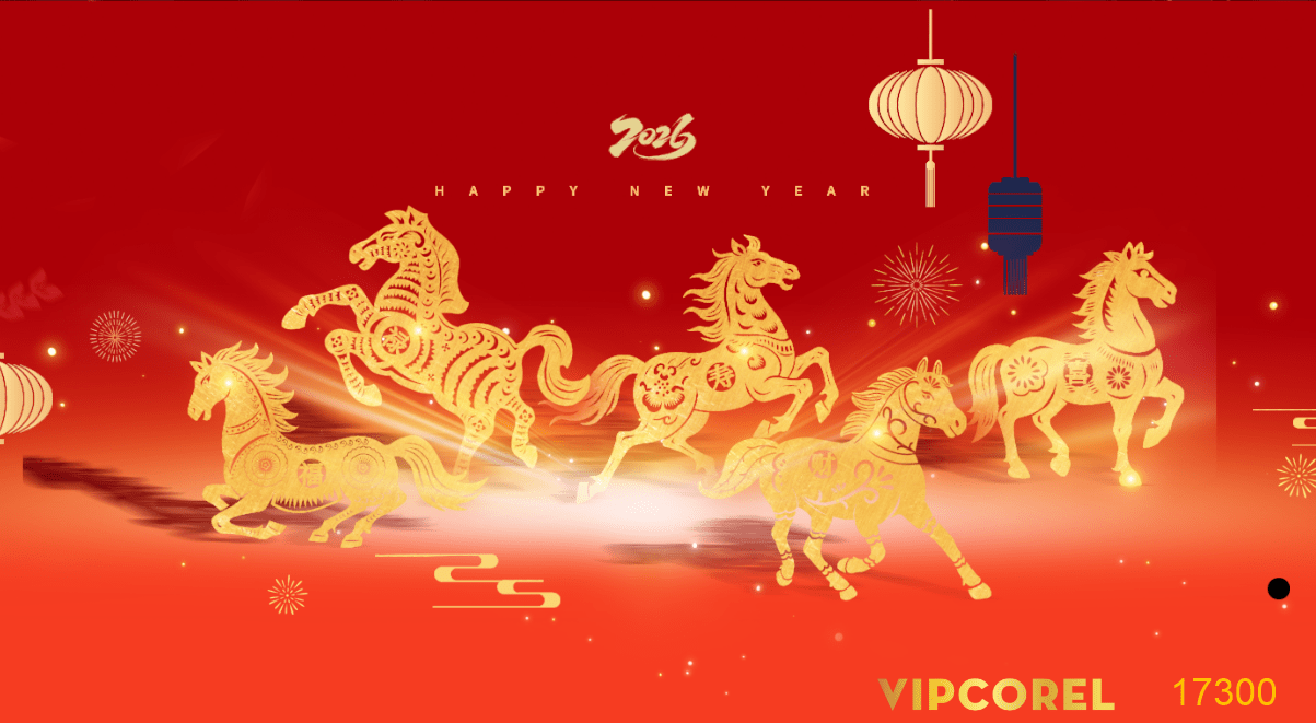 Backdrop Happy New Year 2026 file corel #156