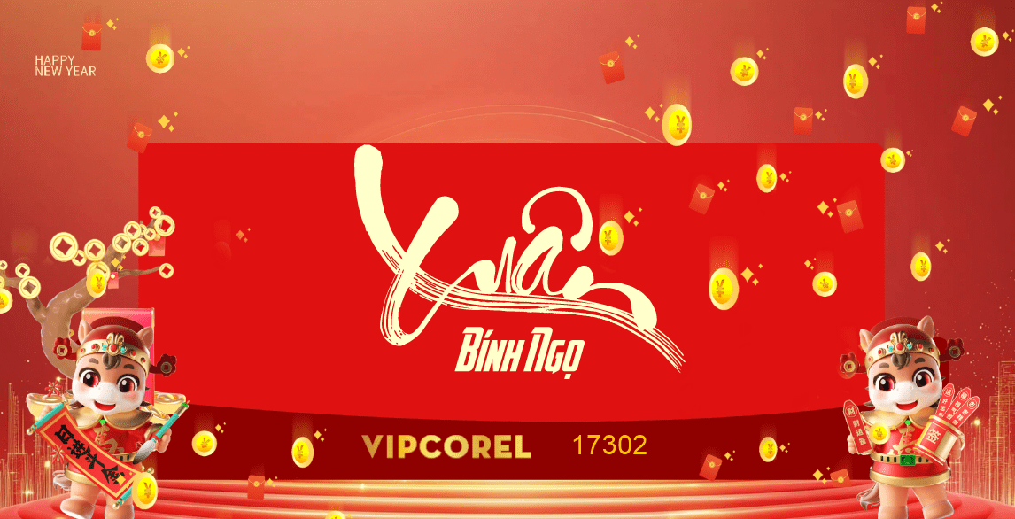 Backdrop Happy New Year 2026 file corel #158