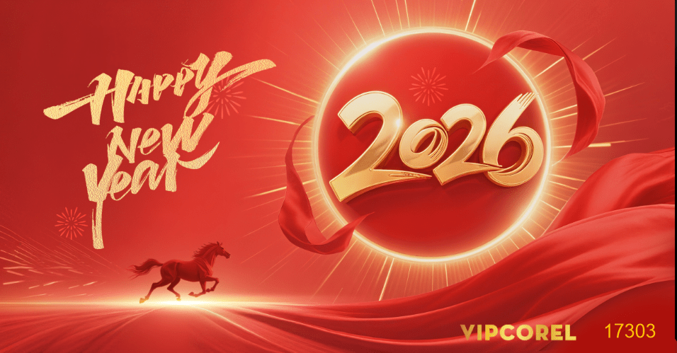Backdrop Happy New Year 2026 file corel #159