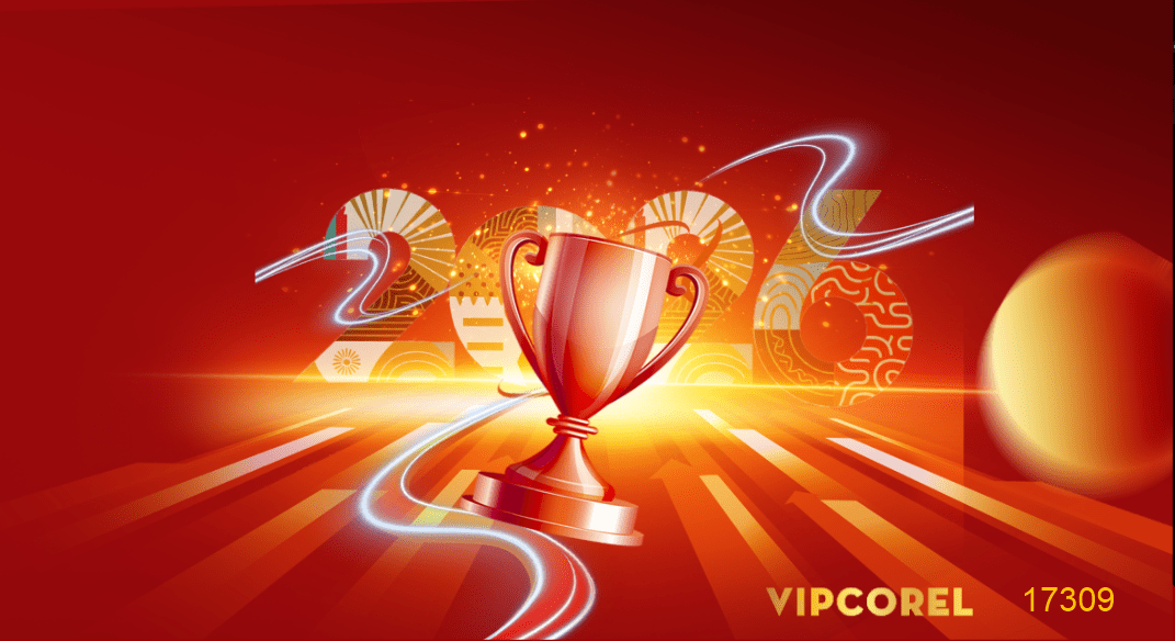 Backdrop Happy New Year 2026 file corel #165