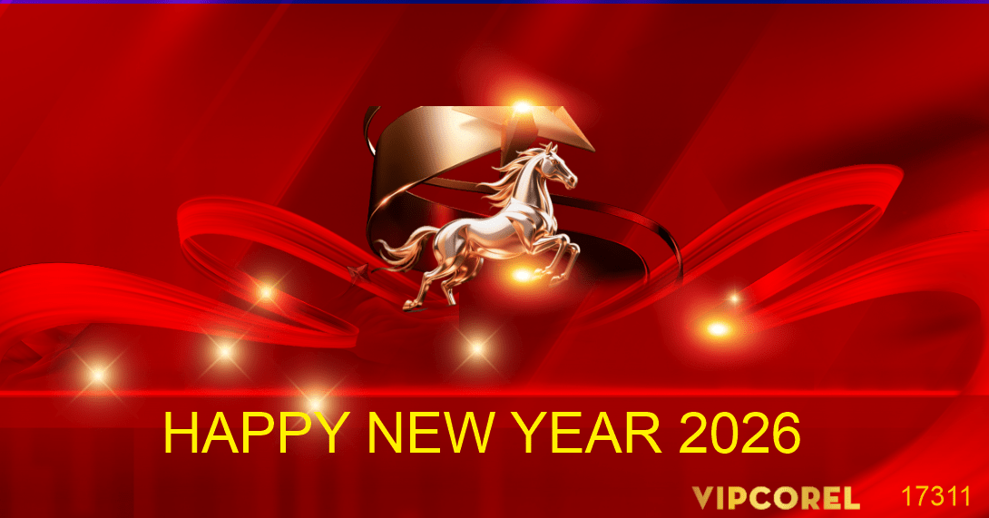 Backdrop Happy New Year 2026 file corel #167