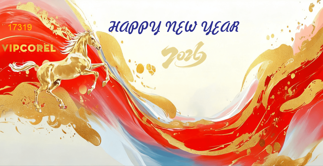 Backdrop Happy New Year 2026 file corel #175