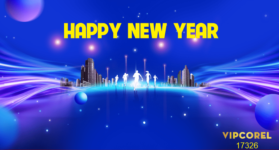 Backdrop Happy New Year 2026 file corel #182